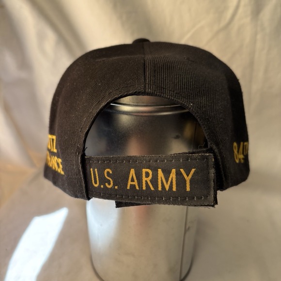U.S. Army Transportation Embroidered Black Baseball Cap Acrylic adjustable - Picture 3 of 8